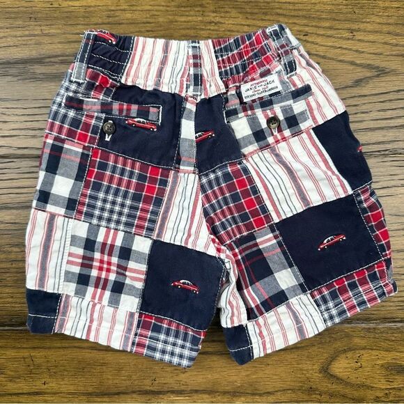 Janie and Jack Patchwork Shorts Red White Blue EUC - Picture 2 of 4